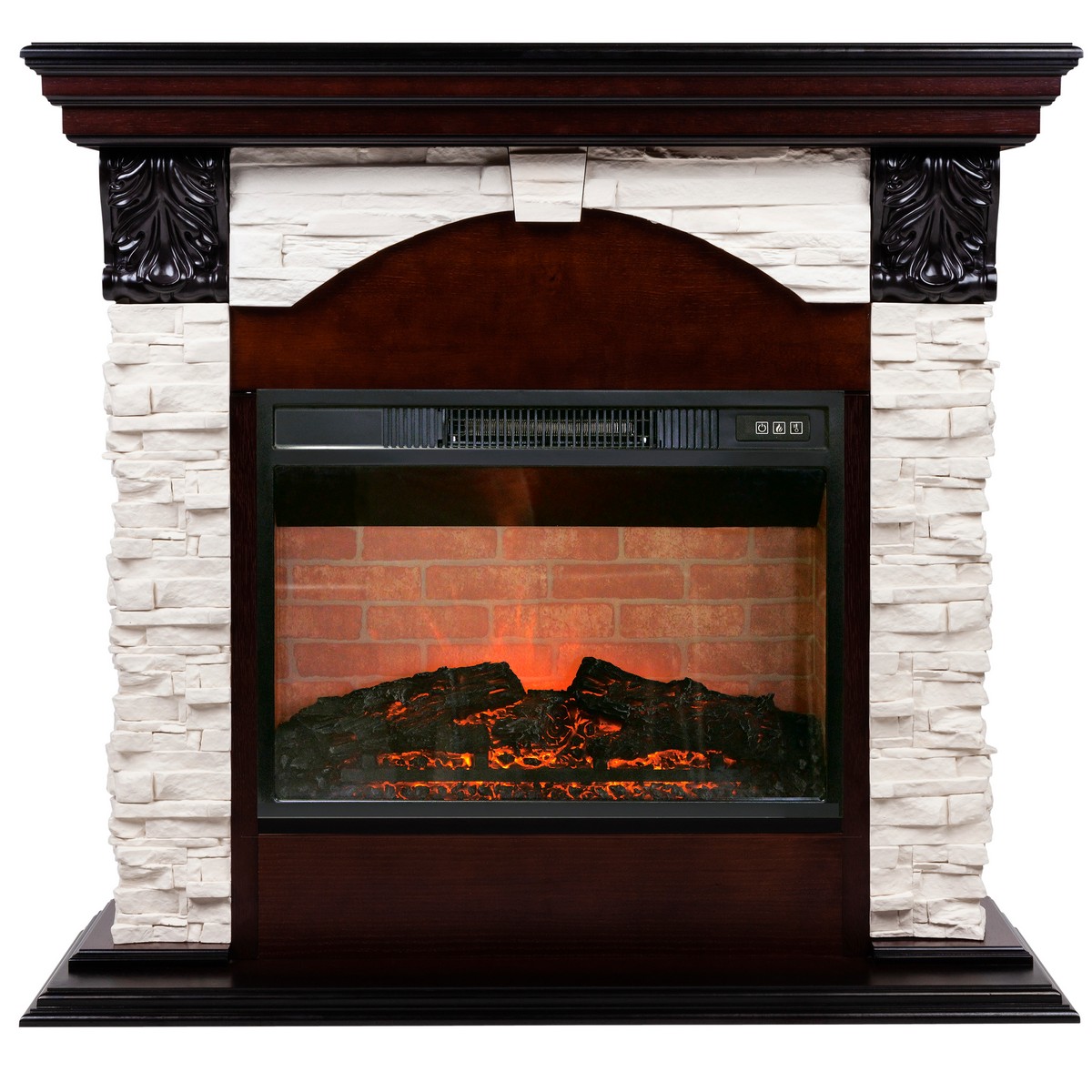 Электрокамин RealFlame Dublin Lux AO античный дуб с очагом Irvine 24 Электрокамин RealFlame Dublin Lux AO античный дуб с очагом Irvine 24