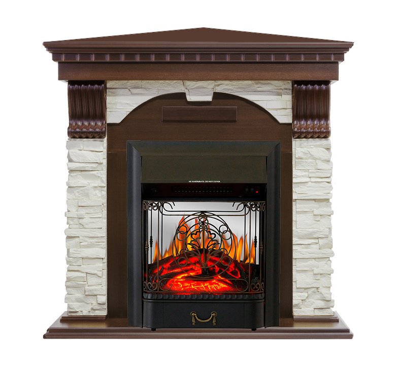 Каминокомплект Royal Flame Dublin угловой с очагом Majestic FX M Black в ДНР
