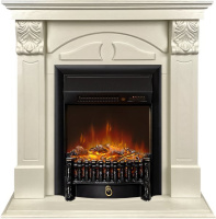 Каминокомплект Royal Flame Dublin RUSTIC (Разборный) с очагом Fobos FX M Black RC слоновая кость в ДНР