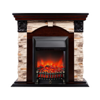 Электрокамин RealFlame Dublin Rock AO античный дуб с очагом Fobos Lux Black Электрокамин RealFlame Dublin Rock AO античный дуб с очагом Fobos Lux Black