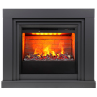 Электрокамин RealFlame Stanley 26 GR серый с очагом 3D Helios 26 Электрокамин RealFlame Stanley 26 GR серый с очагом 3D Helios 26