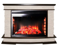 Каминокомплект Interflame Памир сланец с очагом Panoramic 33W LED FX коньячный дуб в ДНР