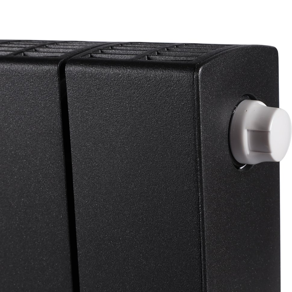 Биметаллический радиатор отопления Rifar Supremo Ventil SVR 350 10 секций нижнее правое подключение антрацит в ДНР