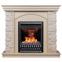 Электрокамин RealFlame Elford WT белый дуб с очагом 3D Oregan Электрокамин RealFlame Elford WT белый дуб с очагом 3D Oregan
