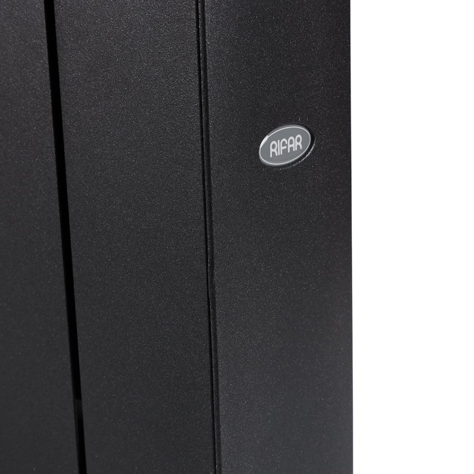 Биметаллический радиатор отопления Rifar Supremo Ventil SVR 350 14 секций нижнее правое подключение антрацит в ДНР