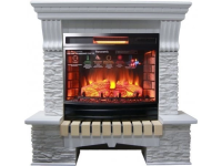 Каминокомплект Interflame Экстер сланец белый с очагом Panoramic 06 25 LED FX в ДНР