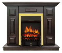 Каминокомплект Хорошие Камины Юпитер с очагом Royal Flame Fobos FX Brass венге в ДНР