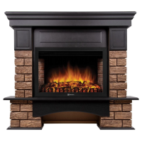 Каминокомплект Firelight Forte Wood 25 с очагом Electrolux EFP/P-2520LS камень темный/шпон венге в ДНР