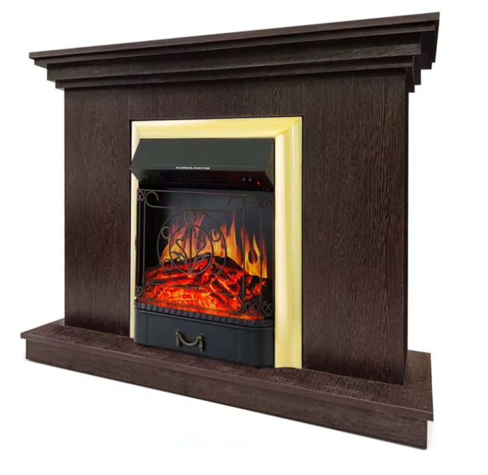 Каминокомплект Хорошие Камины Марс с очагом Royal Flame Majestic FX Brass венге в ДНР