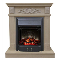 Каминокомплект RealFlame Adelaida STD/EUG WT с очагом Majestic Lux Black S в ДНР