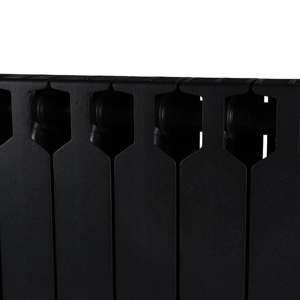 Биметаллический радиатор отопления Rifar Supremo Ventil SVR 500 12 секций нижнее правое подключение антрацит в ДНР