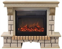 Каминокомплект RealFlame Stone new 26 WTG с очагом MoonBlaze LUX Black/Brass в ДНР