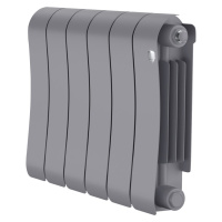 Биметаллический радиатор отопления Royal Thermo Infinity 300 6 секций Silver Satin в ДНР