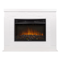Каминокомплект Firelight Prestigio 25 с очагом Electrolux EFP/P-2520LS камень белый/шпон белый дуб в ДНР