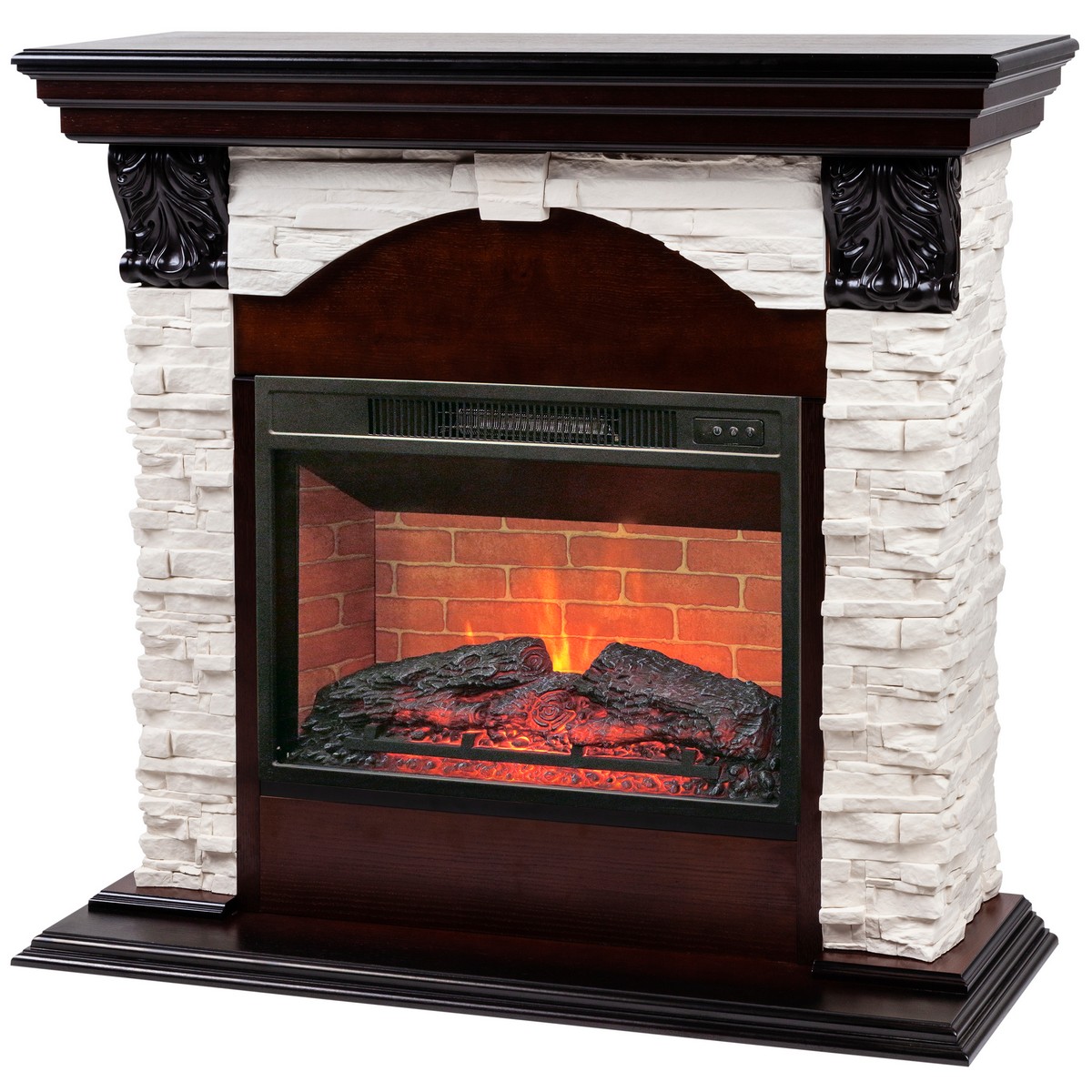 Электрокамин RealFlame Dublin Lux AO античный дуб с очагом Irvine 24 Электрокамин RealFlame Dublin Lux AO античный дуб с очагом Irvine 24