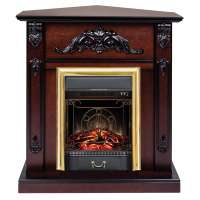 Электрокамин RealFlame Anita Corner AO античный дуб с очагом Majestic Lux Brass Электрокамин RealFlame Anita Corner AO античный дуб с очагом Majestic Lux Brass