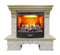Каминокомплект RealFlame Rockland Lux 25/25.5 WT с очагом 3D Firestar 25.5 в ДНР