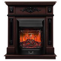 Электрокамин RealFlame Lilian DN орех с очагом Majestic Lux Black Электрокамин RealFlame Lilian DN орех с очагом Majestic Lux Black