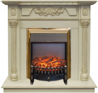 Каминокомплект RealFlame Dacota STD/EUG WT с очагом Fobos Lux Brass S в ДНР