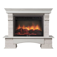 Каминокомплект Firelight Forte 30S с очагом Electrolux EFP/P-3020LS камень белый/шпон беленый дуб в ДНР