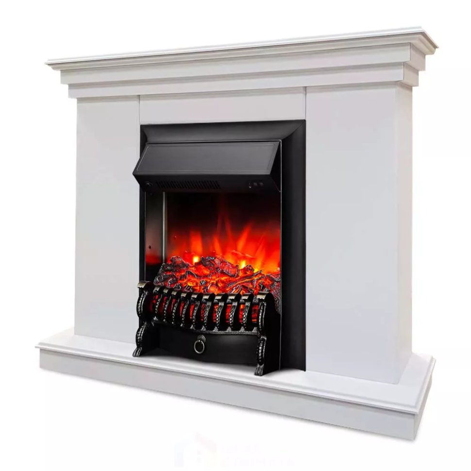 Каминокомплект Хорошие Камины Марс с очагом RealFlame Fobos Lux Black белый в ДНР