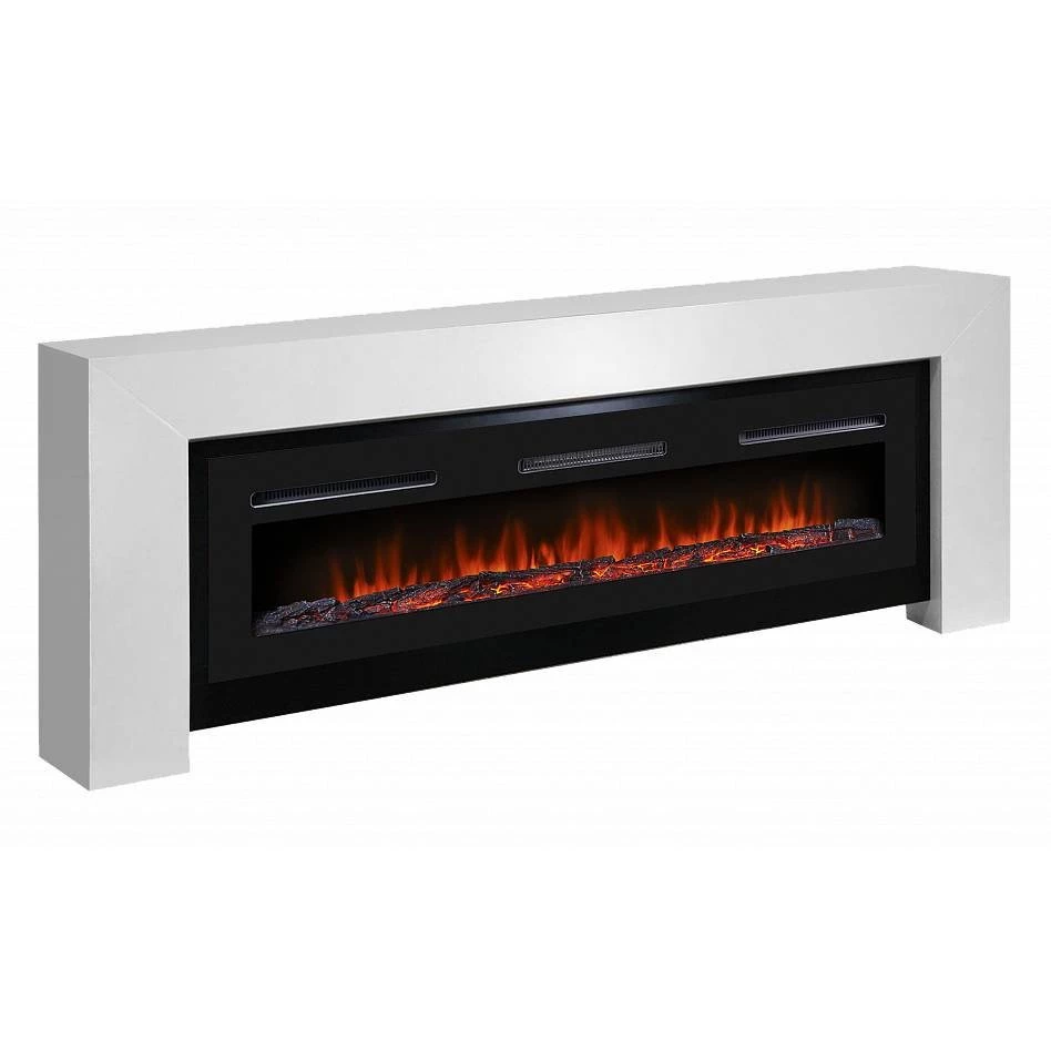 Каминокомплект Firelight Suprema Long с очагом Electrolux Infinity EFP/P-1600ULS белый/черный в ДНР