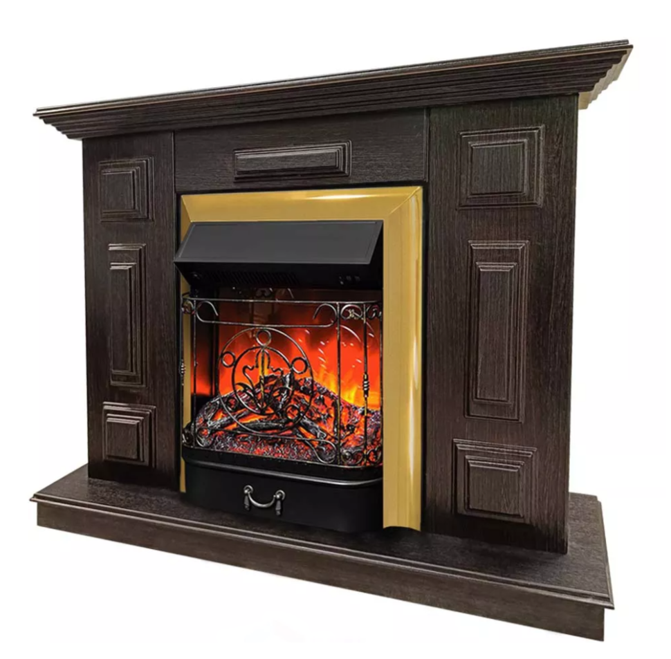 Каминокомплект Хорошие Камины Юпитер с очагом RealFlame Majestic Lux BR S венге в ДНР