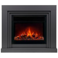 Электрокамин RealFlame Stanley 26 GR серый с очагом Moonblaze Black Электрокамин RealFlame Stanley 26 GR серый с очагом Moonblaze Black