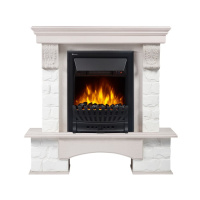 Каминокомплект Firelight Forte Wood Classic U угловой с очагом Electrolux EFP/P-1020LS камень белый/шпон беленый дуб в ДНР