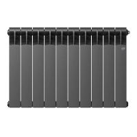 Биметаллический радиатор отопления Royal Thermo Revolution Bimetall 500 2.0 10 секций Noir Sable