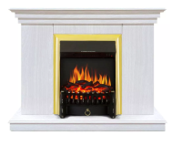Каминокомплект Хорошие Камины Марс с очагом Royal Flame Fobos FX Brass белое дерево в ДНР