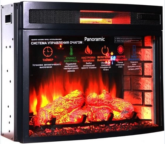 Каминокомплект Interflame Экстер прованс темный дуб под очаг Panoramic 06 25 LED FX QZ в ДНР