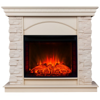 Электрокамин RealFlame Elford WT белый дуб с очагом Evrika 25,5 LED Электрокамин RealFlame Elford WT белый дуб с очагом Evrika 25,5 LED