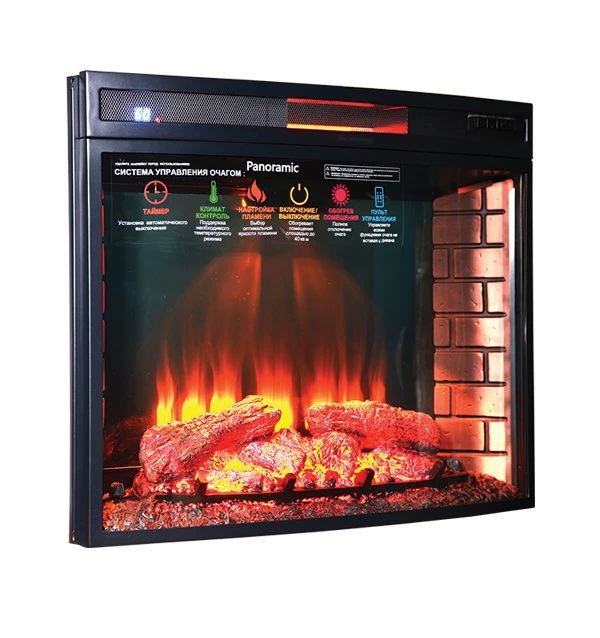 Каминокомплект Interflame Лексингтон темный дуб с очагом Panoramic 33 LED FX QZ в ДНР