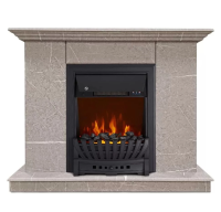 Каминокомплект Хорошие Камины Марс с очагом Royal Flame Aspen Black мрамор в ДНР
