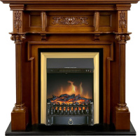 Каминокомплект Royal Flame Oxford с очагом Fobos FX Brass орех в ДНР