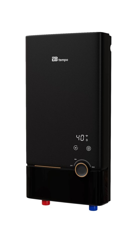 Проточный электрический водонагреватель E8 tempo FSK312 черный (трёхфазный) в ДНР