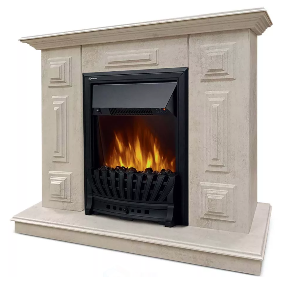 Каминокомплект Хорошие Камины Юпитер с очагом Electrolux Classic EFP/P-1020LS цемент в ДНР