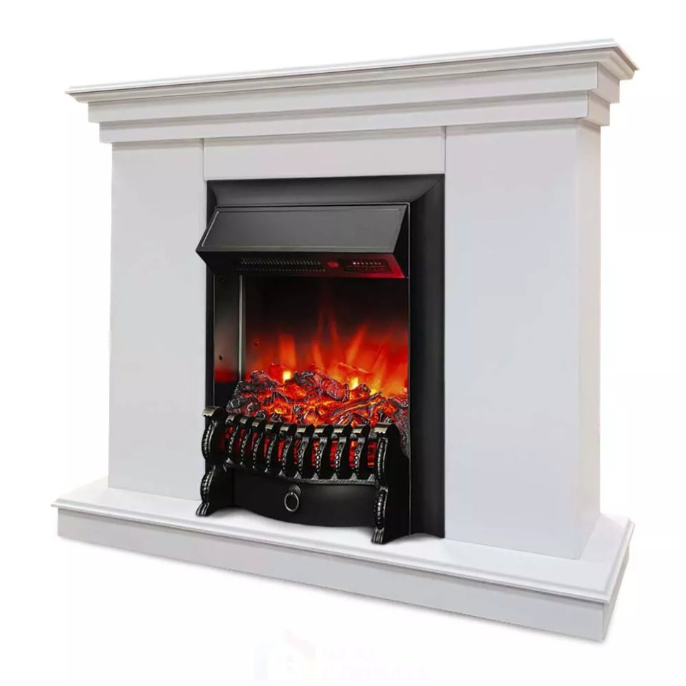 Каминокомплект Хорошие Камины Марс с очагом RealFlame Fobos Lux BL S белый в ДНР