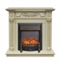 Каминокомплект RealFlame Dacota STD/EUG WT с очагом Fobos Lux Black S в ДНР
