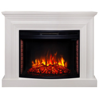 Электрокамин RealFlame Weston 33 WT белый с очагом Firespace 33 S IR Электрокамин RealFlame Weston 33 WT белый с очагом Firespace 33 S IR