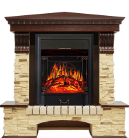 Каминокомплект Royal Flame Pierre Luxe сланец угловой с очагом Majestic FX Black в ДНР