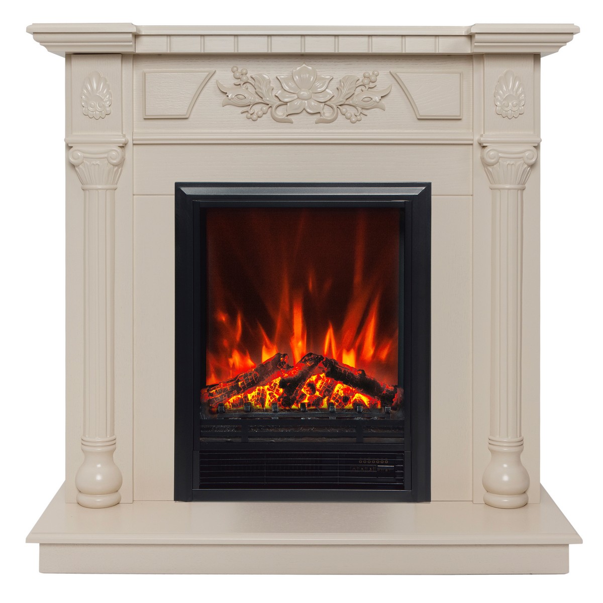 Электрокамин RealFlame Dacota WT белый дуб с очагом Eugene Электрокамин RealFlame Dacota WT белый дуб с очагом Eugene