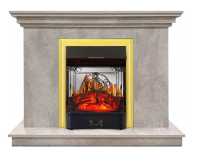 Каминокомплект Хорошие Камины Марс с очагом Royal Flame Majestic FX M Brass цемент в ДНР
