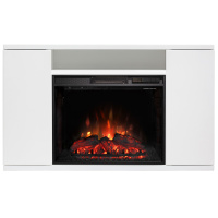 Электрокамин RealFlame Brooklyn 25,5 WT белый с очагом Sparta 25,5 LED Электрокамин RealFlame Brooklyn 25,5 WT белый с очагом Sparta 25,5 LED