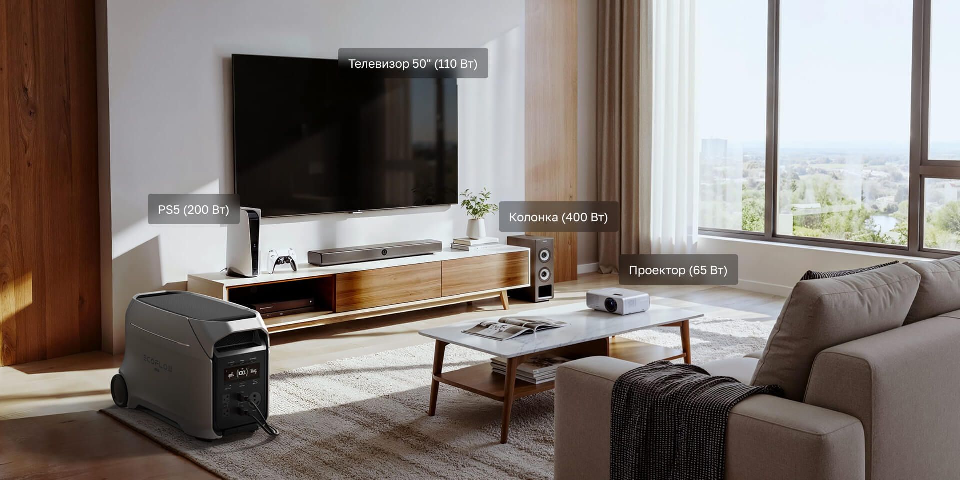 Портативная электростанция EcoFlow DELTA 3 Ultra Plus (3072 Втч) в ДНР