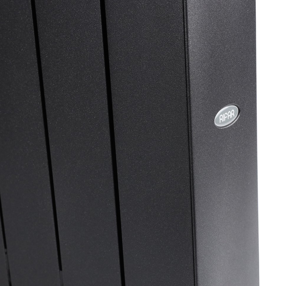 Биметаллический радиатор отопления Rifar Supremo Ventil SVR 500 8 секций нижнее правое подключение антрацит в ДНР