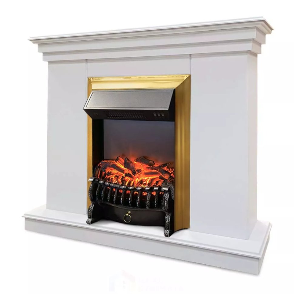 Каминокомплект Хорошие Камины Марс с очагом RealFlame Fobos Lux BR S белый в ДНР