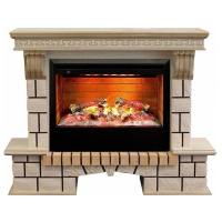 Каминокомплект RealFlame Stone new 26/HL WTG с очагом 3D Helios 26 в ДНР
