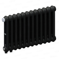 Стальной трубчатый радиатор Rifar Tubog 2037/12 нижнее подключение DV1 черный янтарь матовый в ДНР